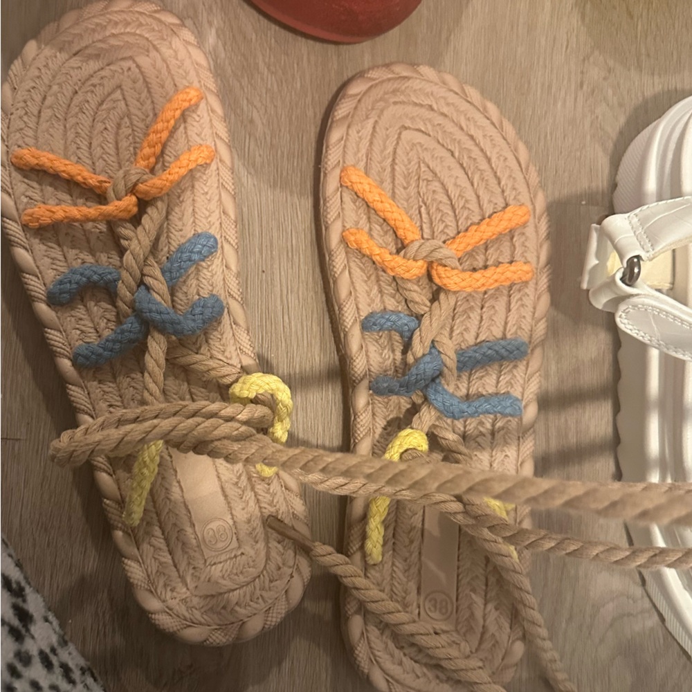 Lace up sandals